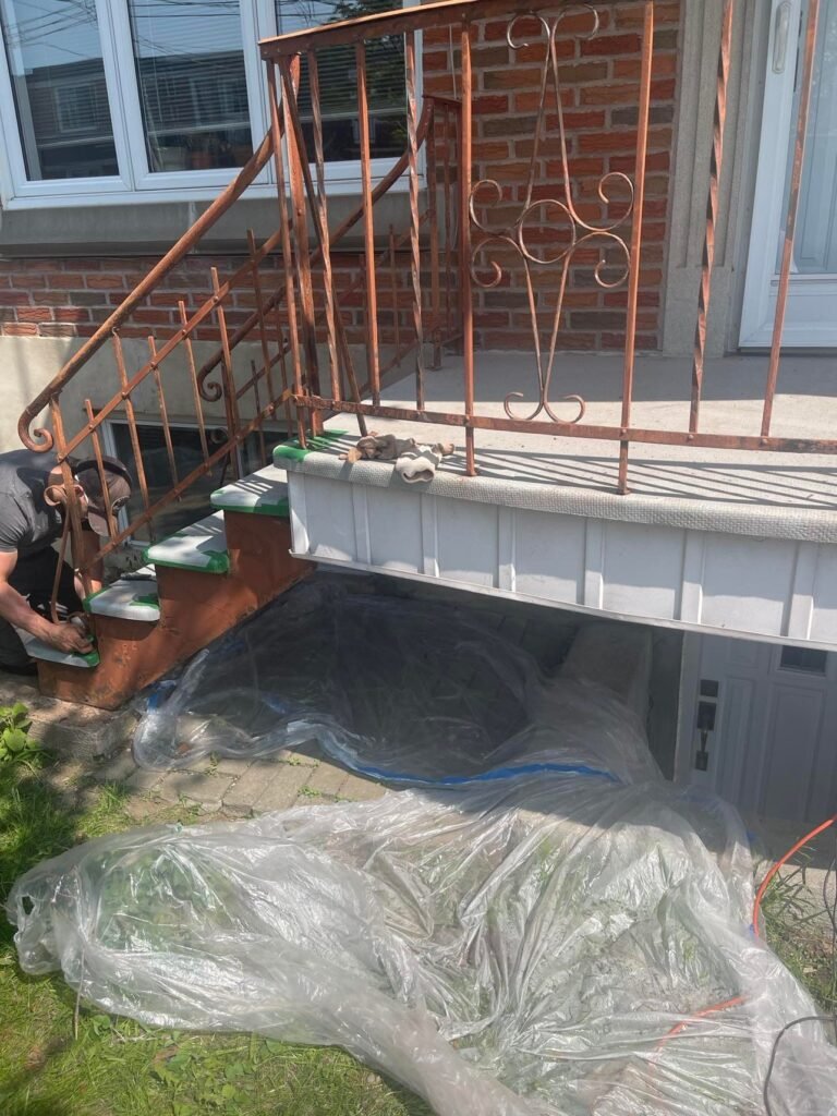 peinture balcon fer forge montreal